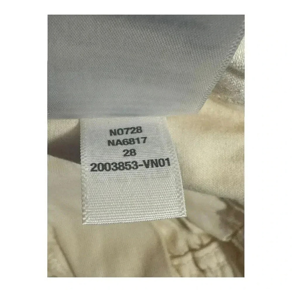 NEW Madewell Women’s Size 6 (28) Pull-On Paperbag Shorts: Garment-Dyed Cream NWT - Picture 7 of 7